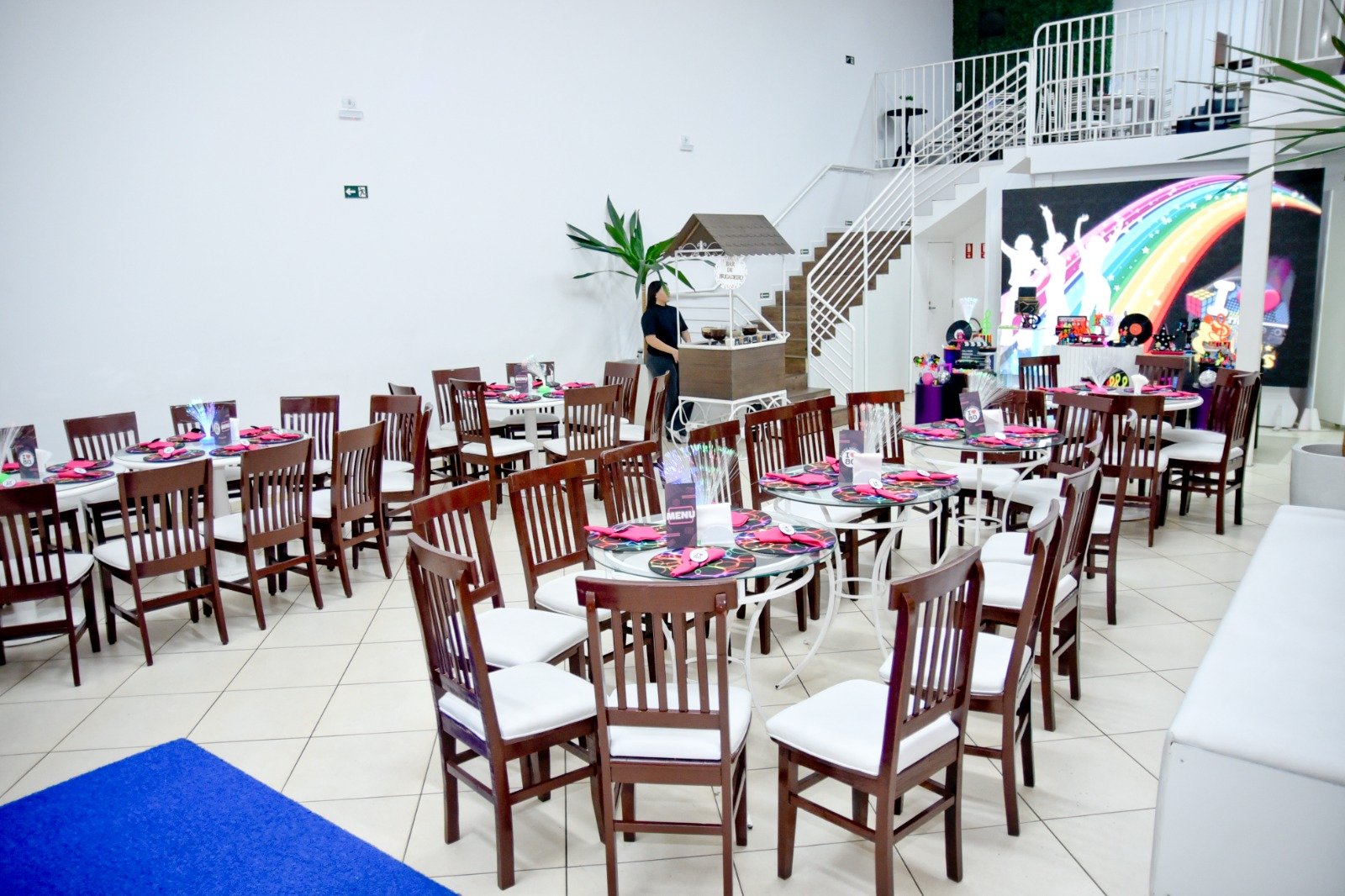 Salão decorado para festa